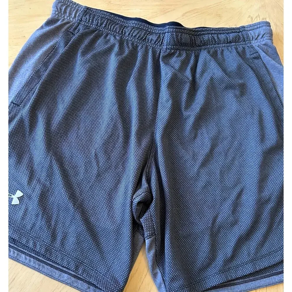 Mens Under Armour Training Shorts - Black Gray - Perfect Condition - Mens XL
